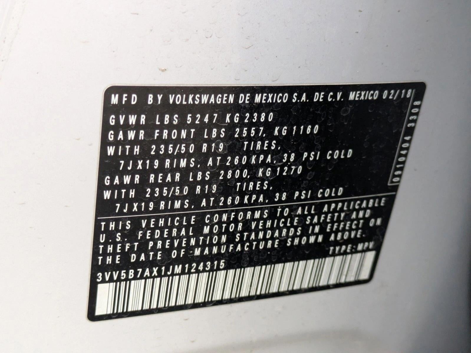 2018 Volkswagen Tiguan SEL Premium