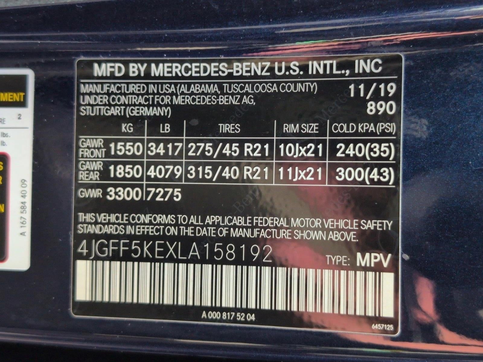 2020 Mercedes-Benz GLS GLS 450