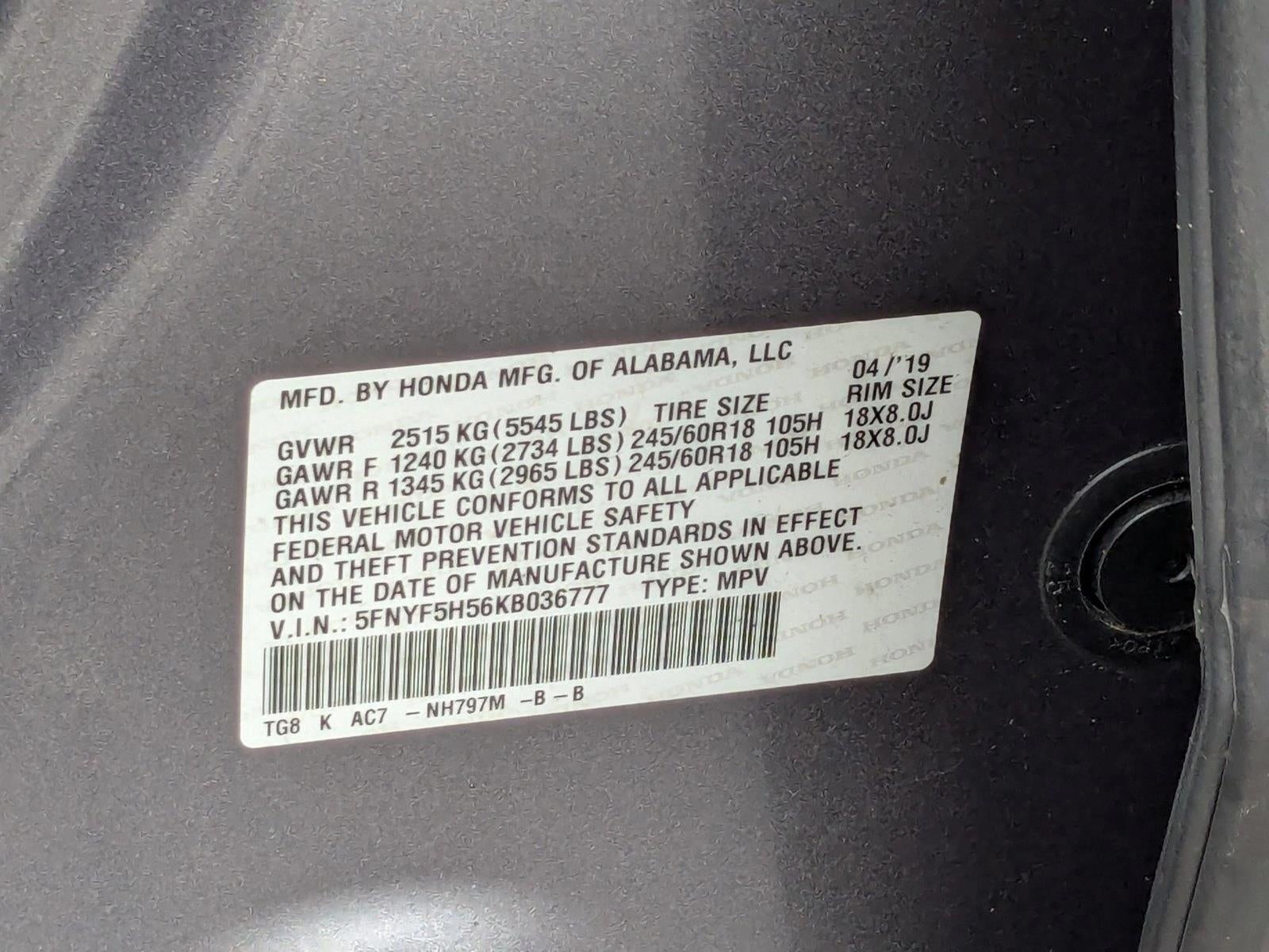 2019 Honda Pilot EX-L