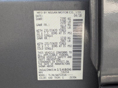 2018 Nissan Murano Platinum