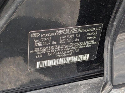 2016 Hyundai Sonata 1.6T Eco