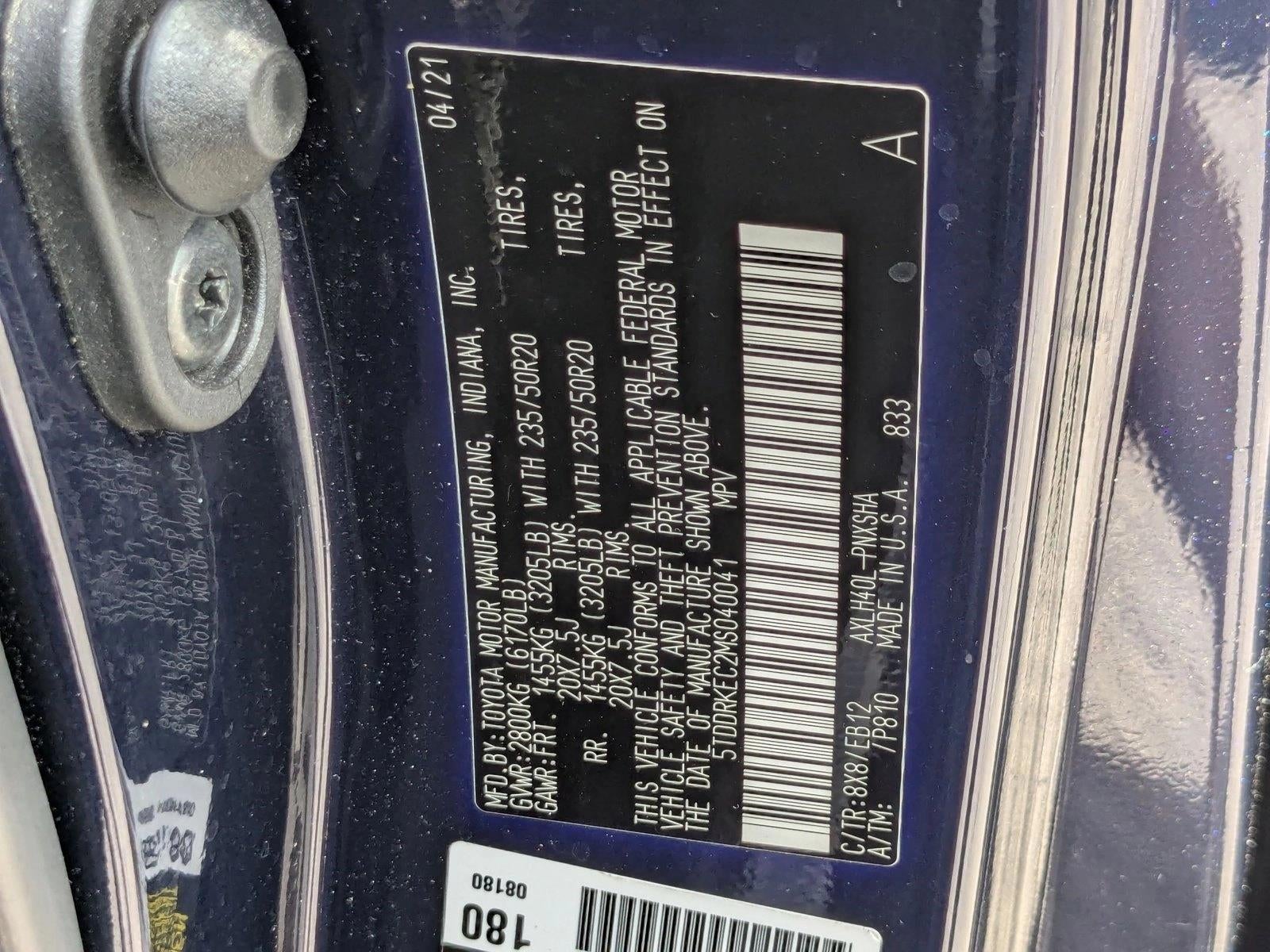 2021 Toyota Sienna XSE