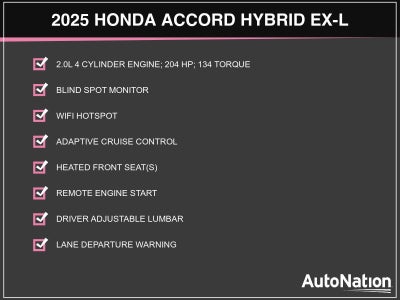 2025 Honda Accord Hybrid EX-L