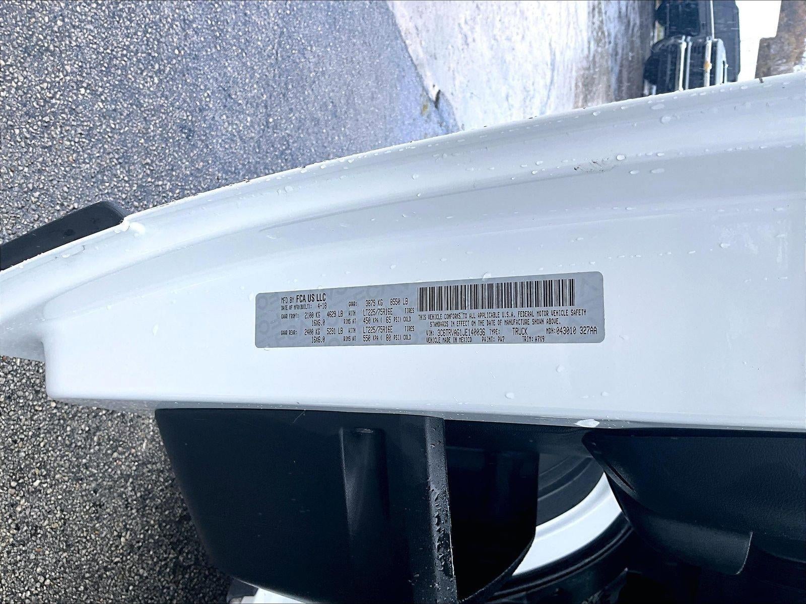 2018 RAM ProMaster Cargo Van Base
