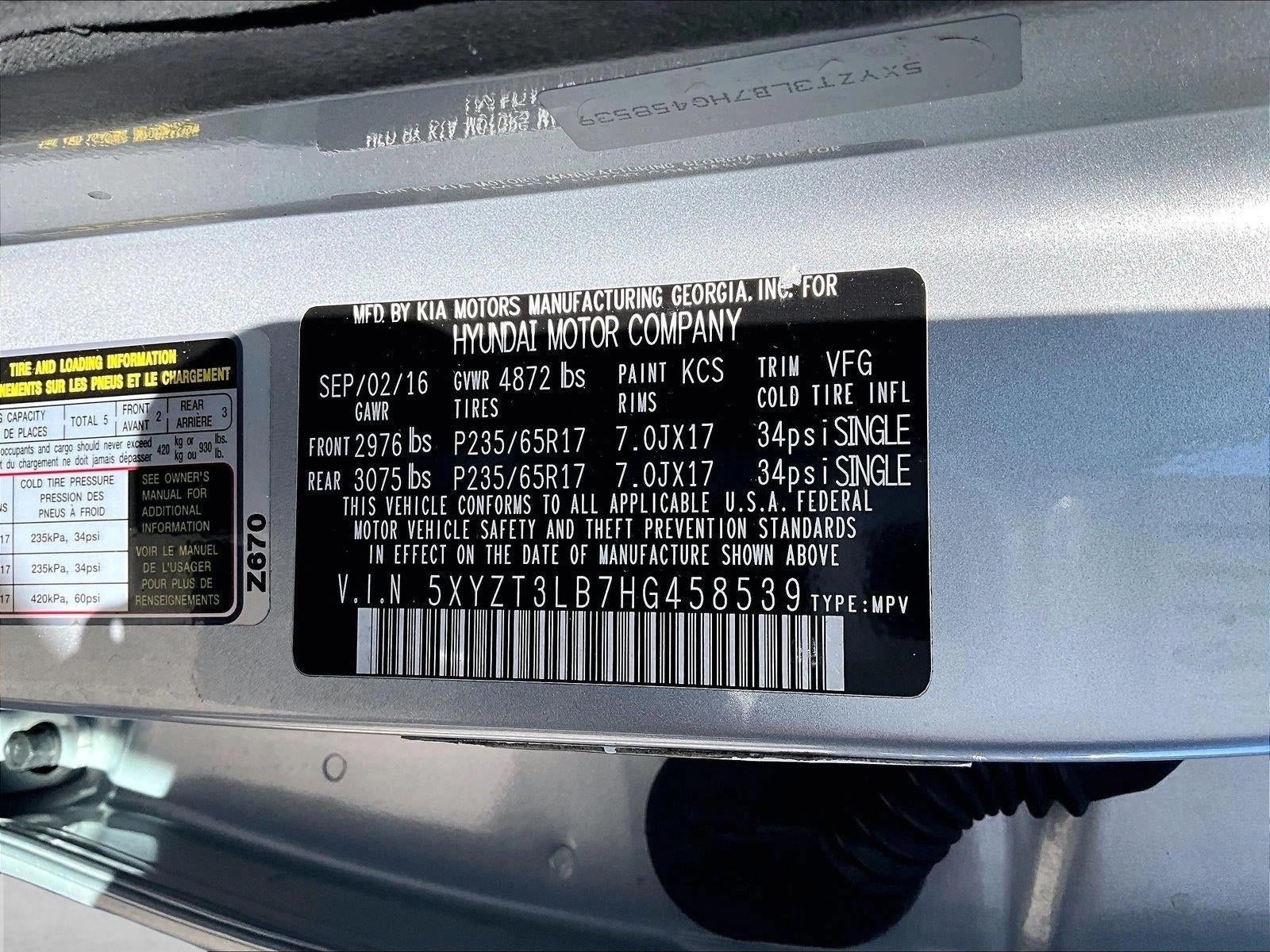 2017 Hyundai Santa Fe Sport 2.4L