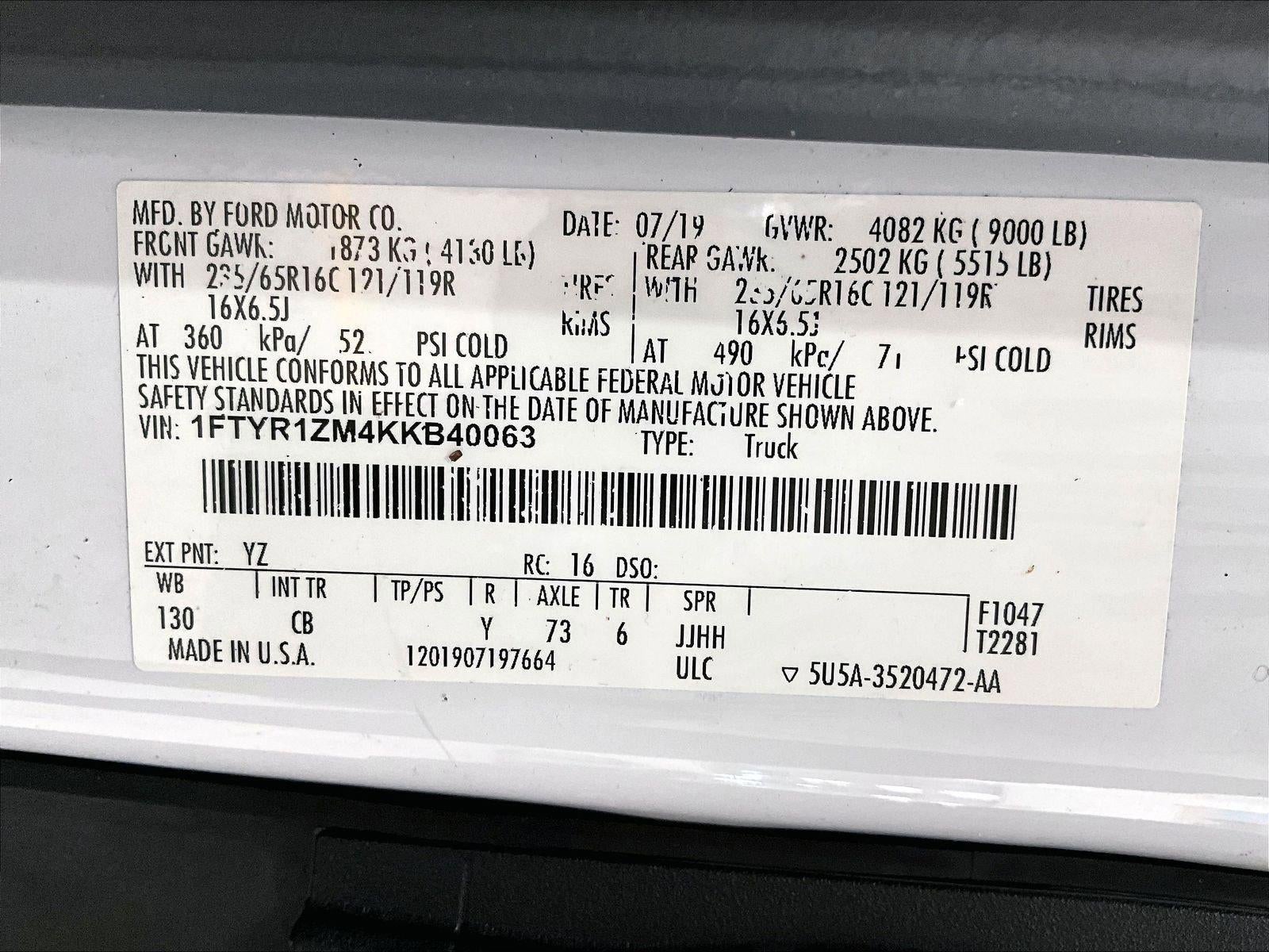 2019 Ford Transit-250 Base