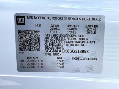 2025 Chevrolet Silverado 1500 WT