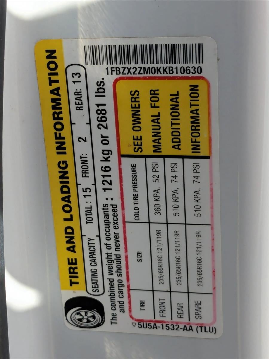 2019 Ford Transit Passenger Wagon XL