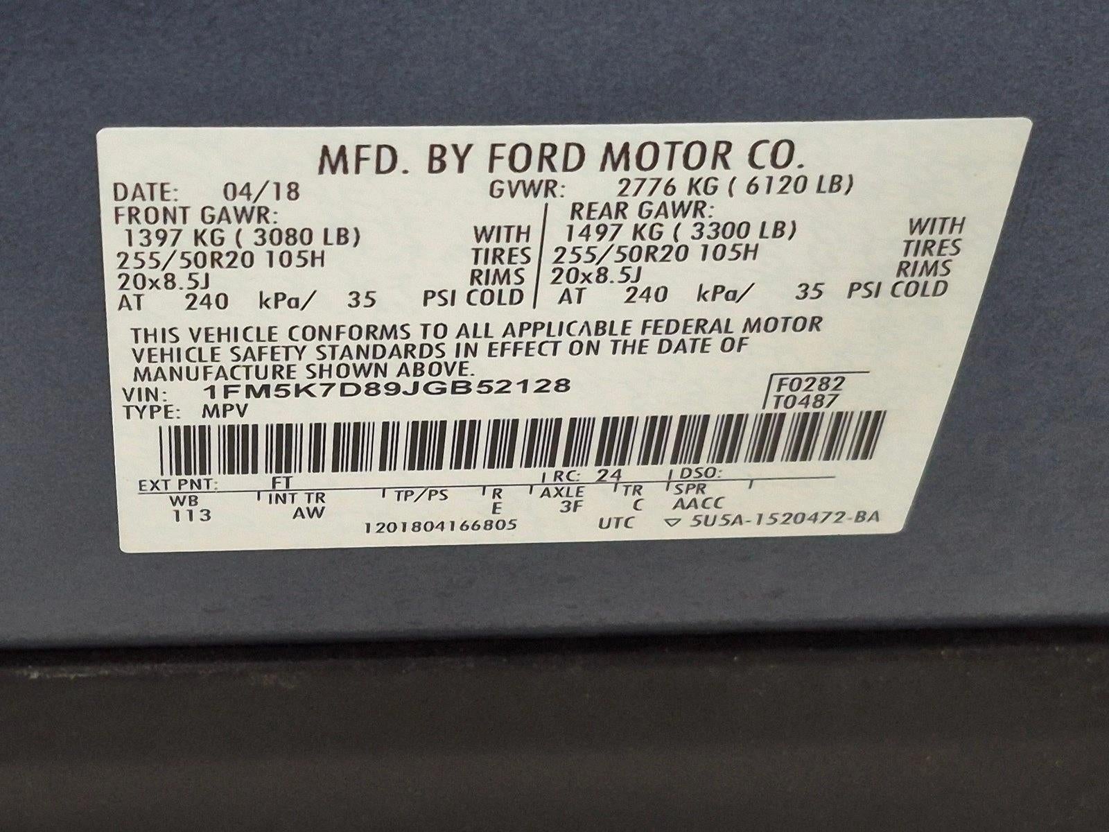 2018 Ford Explorer XLT