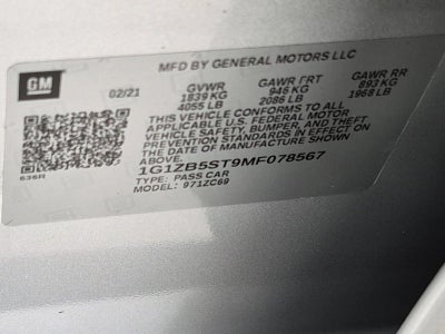 2021 Chevrolet Malibu Base