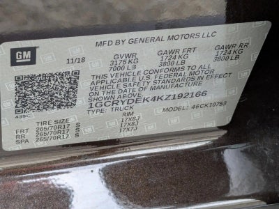 2019 Chevrolet Silverado 1500 LT