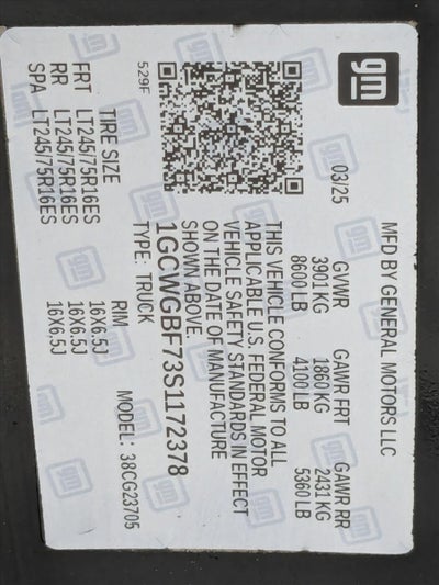 2025 Chevrolet Express Cargo 2500 Base