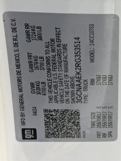 2024 Chevrolet Silverado 1500 WT