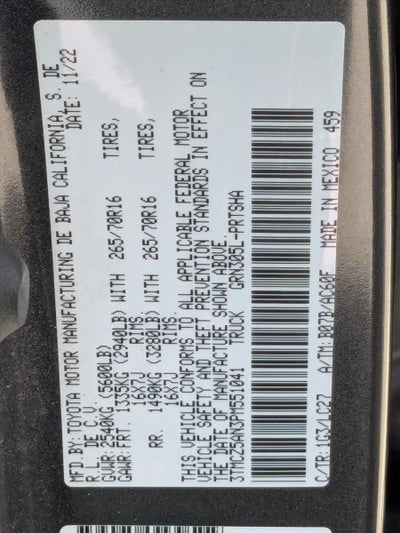 2023 Toyota Tacoma 4WD SR