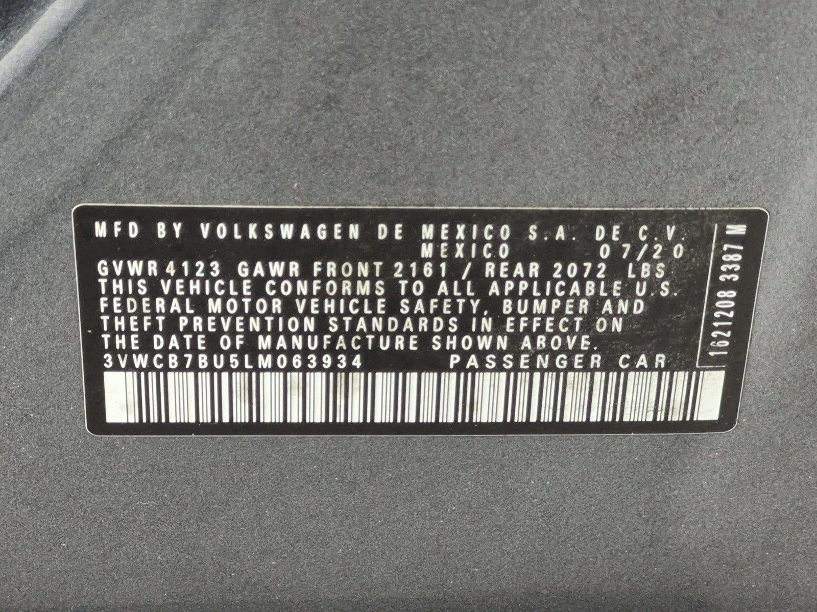 2020 Volkswagen Jetta 1.4T SE