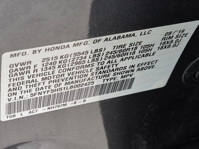 2020 Honda Pilot 2WD EX-L