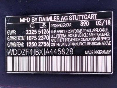 2018 Mercedes-Benz E-Class E 300