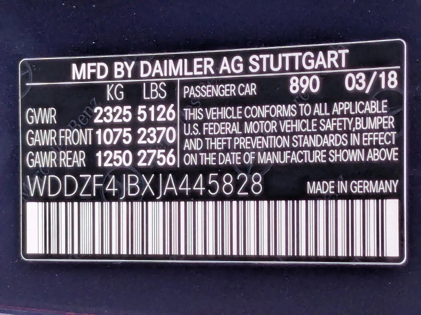 2018 Mercedes-Benz E-Class E 300