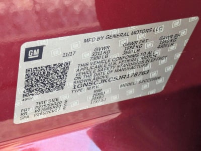 2018 Chevrolet Suburban Premier