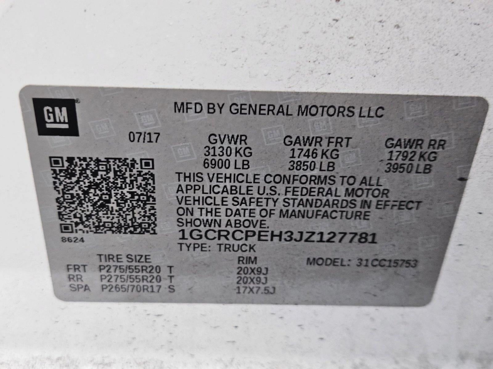 2018 Chevrolet Silverado 1500 Custom