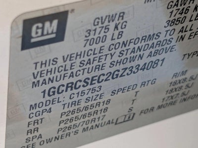 2016 Chevrolet Silverado 1500 LTZ