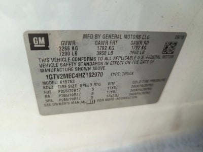 2017 GMC Sierra 1500 SLE