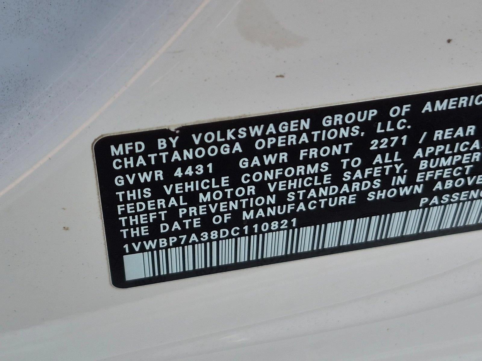 2013 Volkswagen Passat 2.5L SE