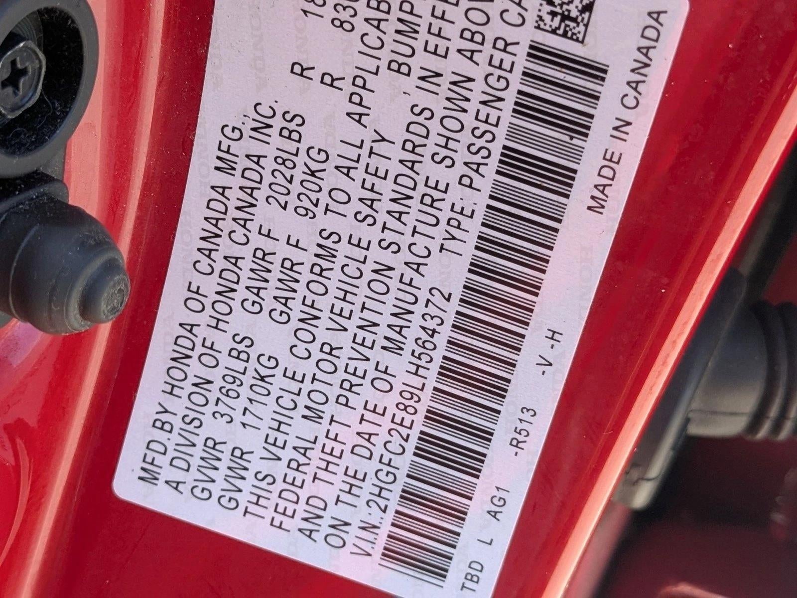 2020 Honda Civic Sedan Sport