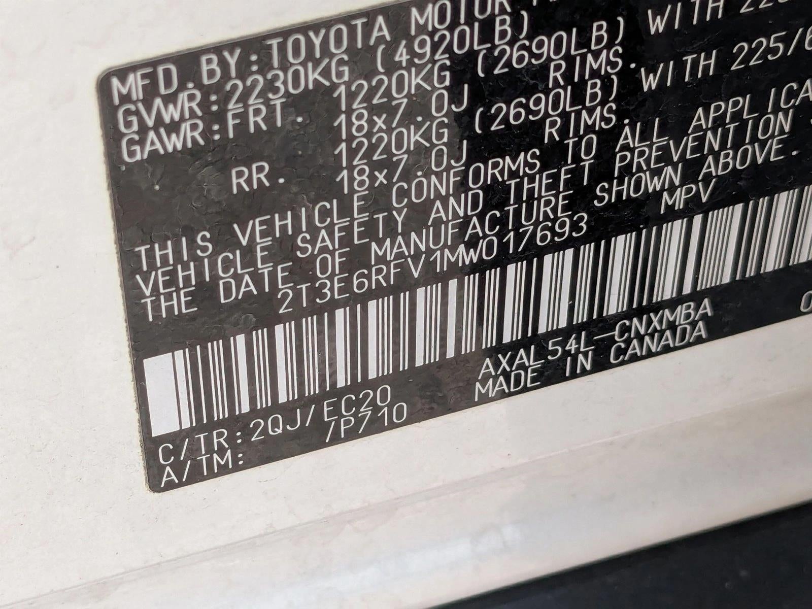 2021 Toyota RAV4 Hybrid XSE