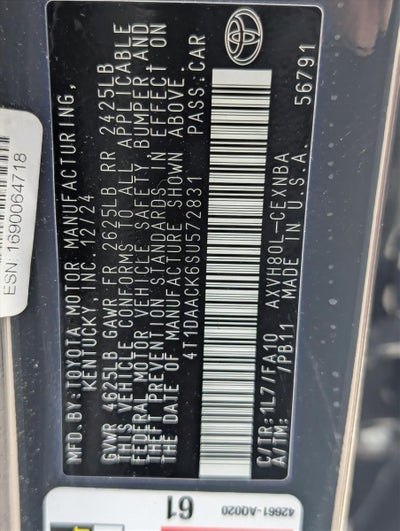 2025 Toyota Camry LE