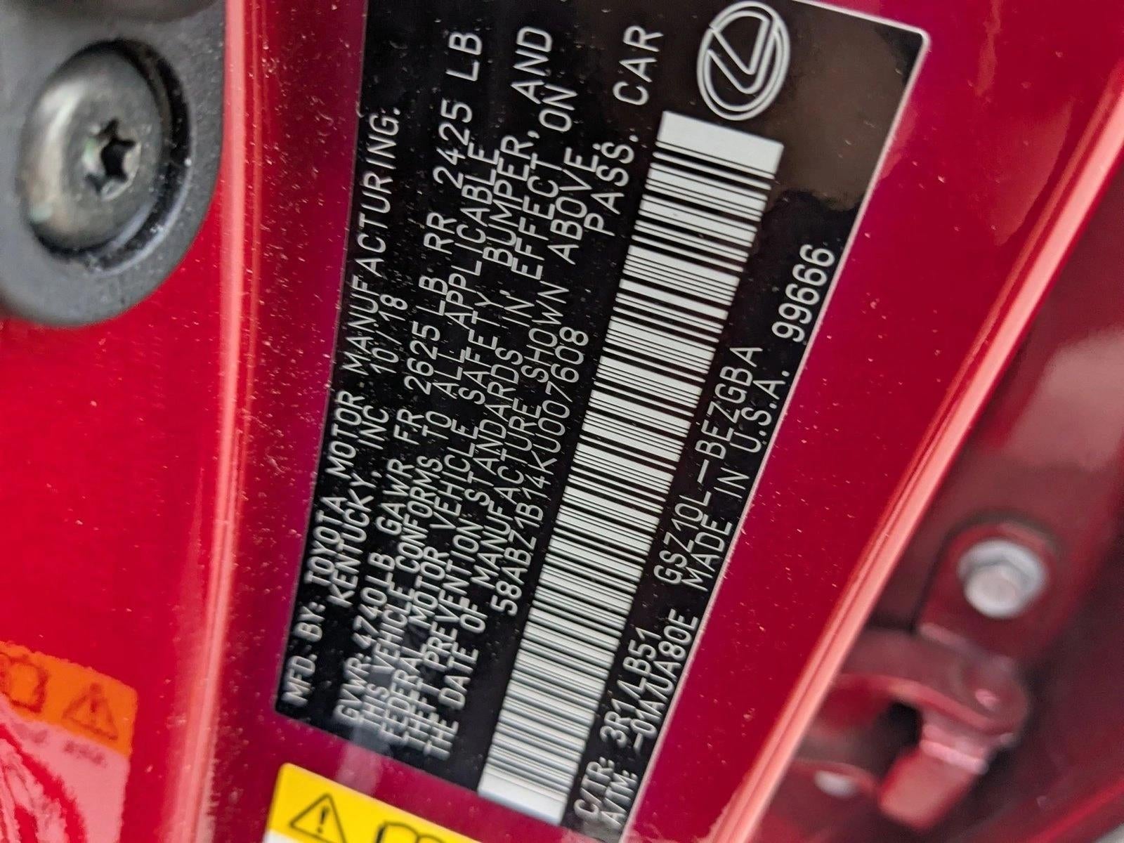 2019 Lexus ES ES 350