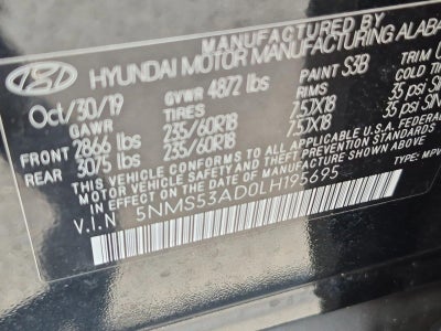 2020 Hyundai Santa Fe Limited