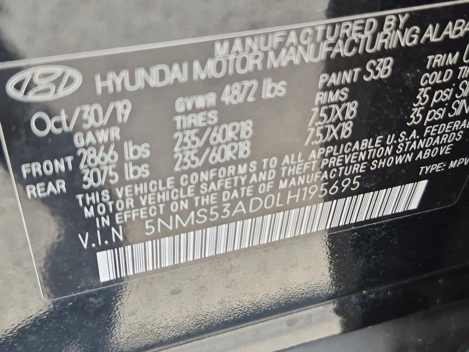 2020 Hyundai Santa Fe Limited