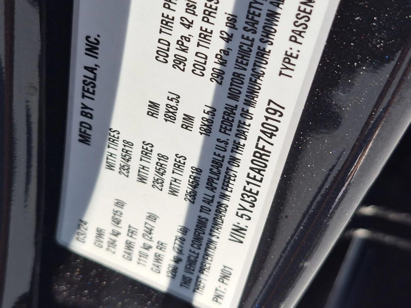2024 Tesla Model 3 Base