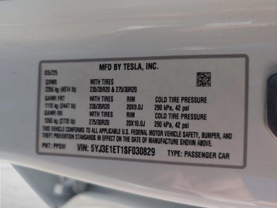2025 Tesla Model 3 Performance All-Wheel Drive