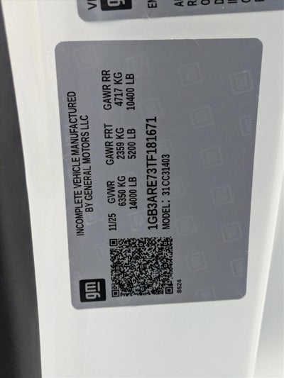 2026 Chevrolet Silverado 3500 HD Chassis Cab Work Truck