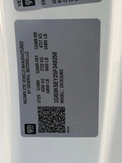 2025 Chevrolet Silverado 3500 HD Chassis Cab Work Truck