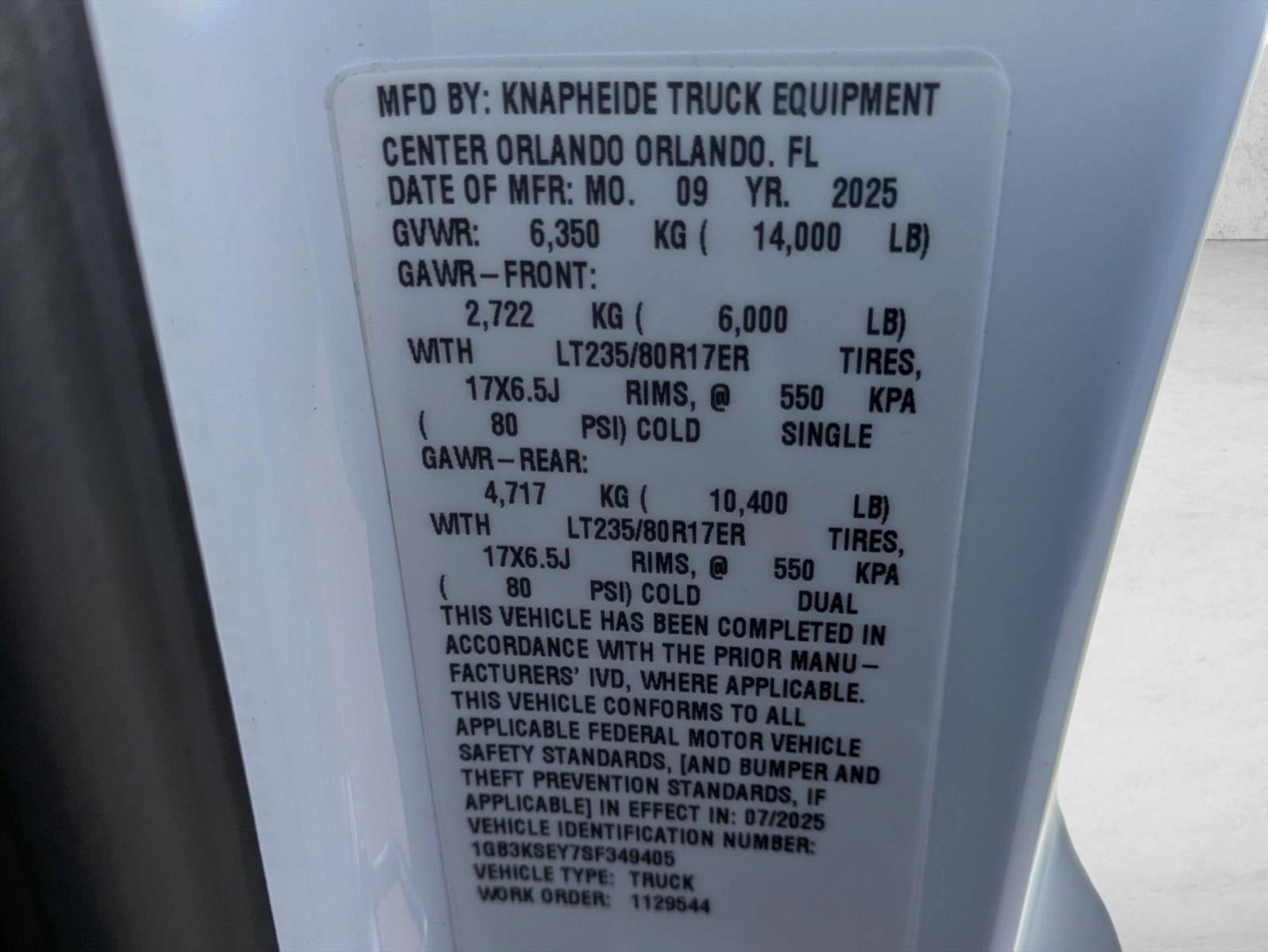 2025 Chevrolet Silverado 3500 HD Chassis Cab Work Truck