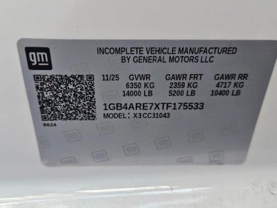 2026 Chevrolet Silverado 3500 HD Chassis Cab Work Truck