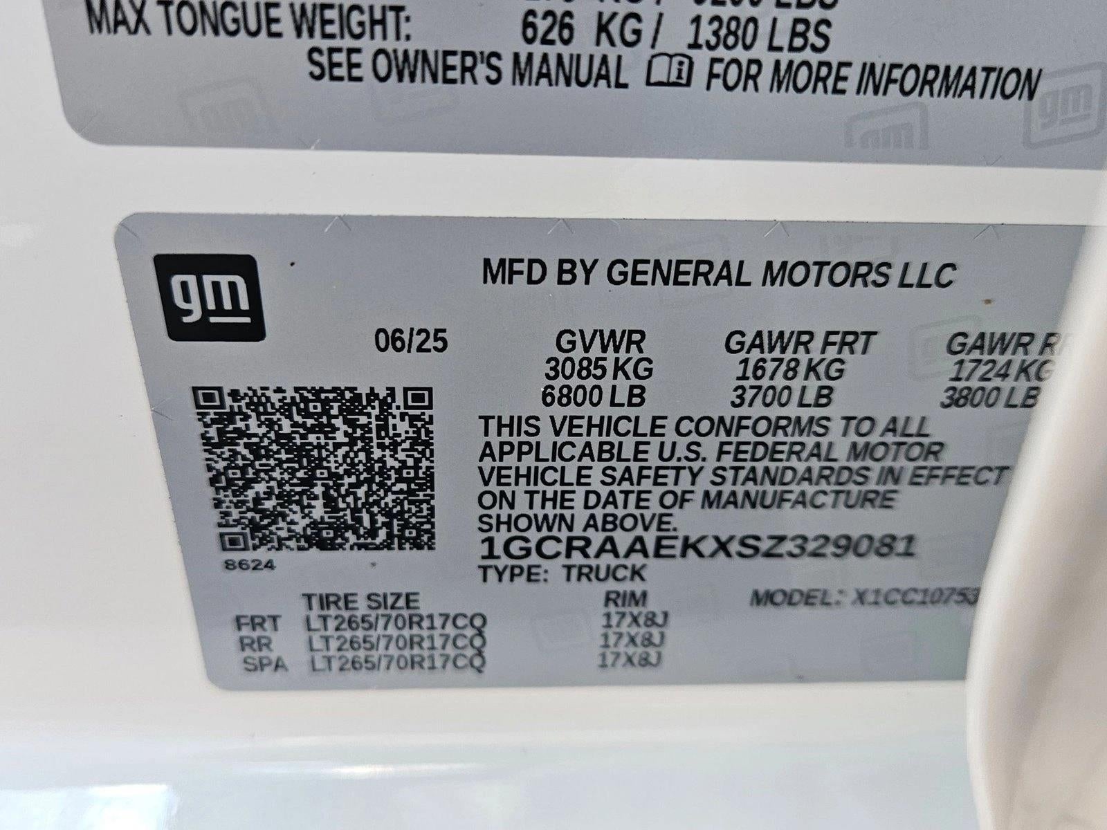 2025 Chevrolet Silverado 1500 WT