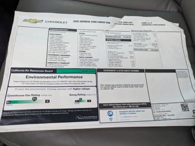 2025 Chevrolet Express Cargo 2500 Base