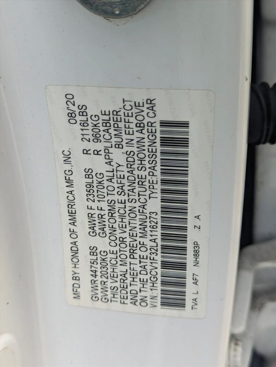 2020 Honda Accord Sedan Sport