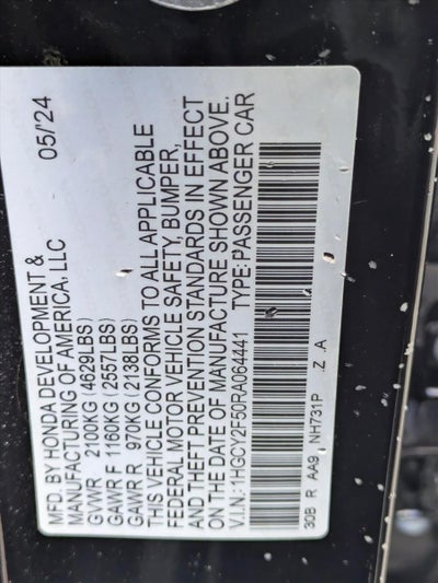 2024 Honda Accord Hybrid Base