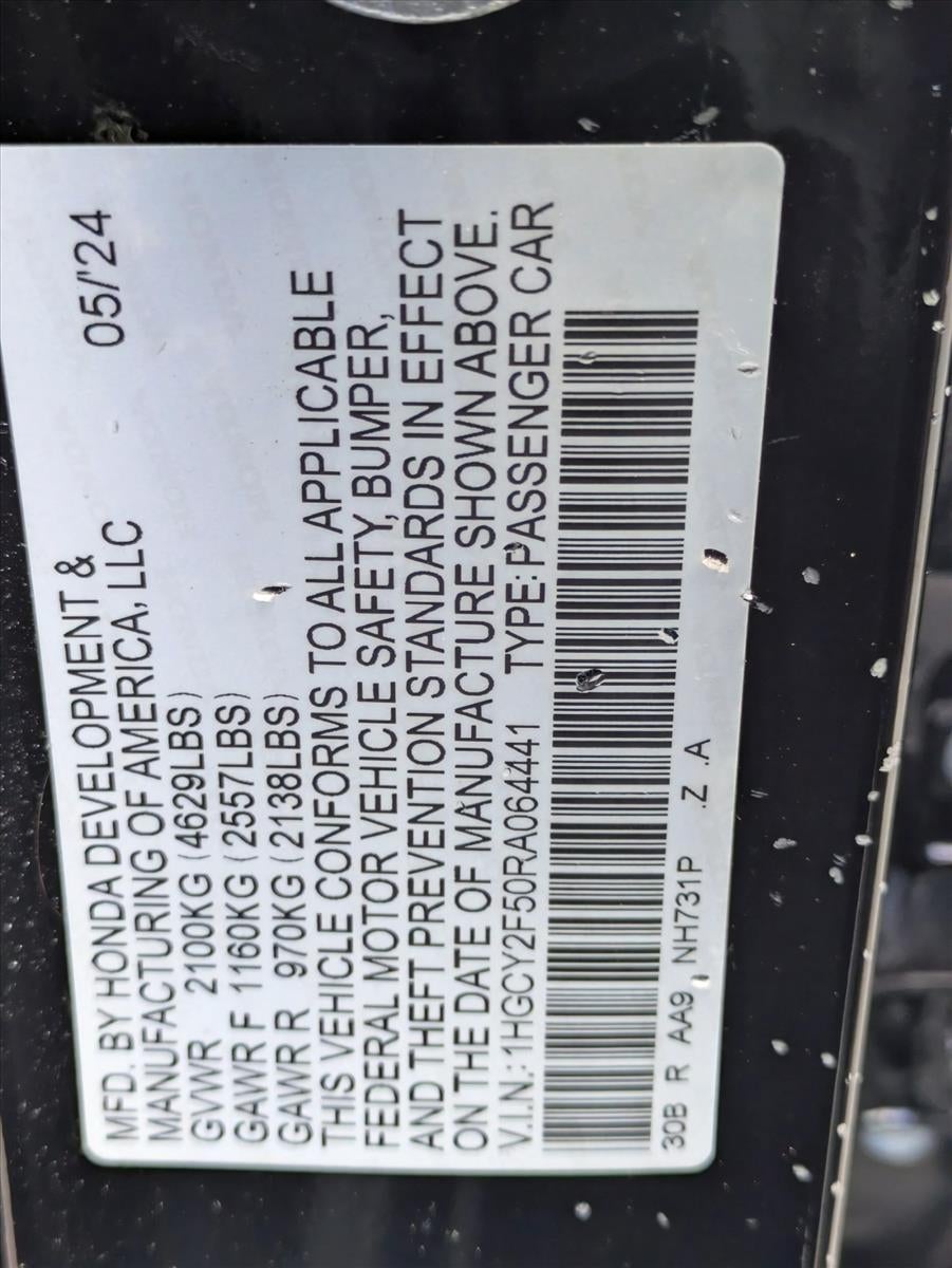 2024 Honda Accord Hybrid Base