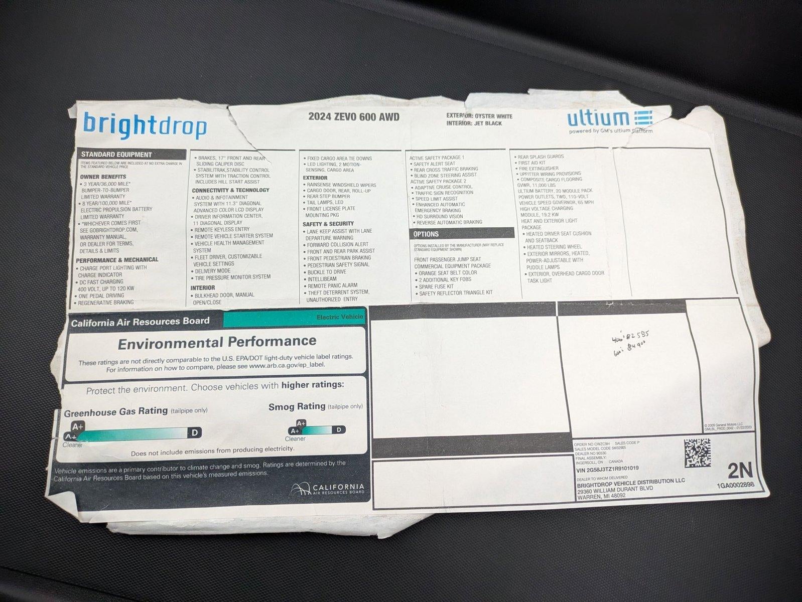 2024 BrightDrop Zevo 600 Base