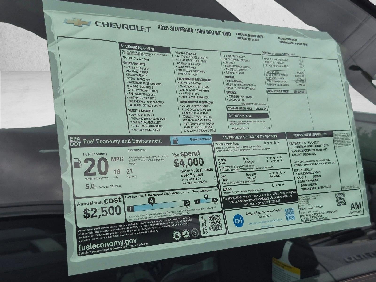2026 Chevrolet Silverado 1500 WT