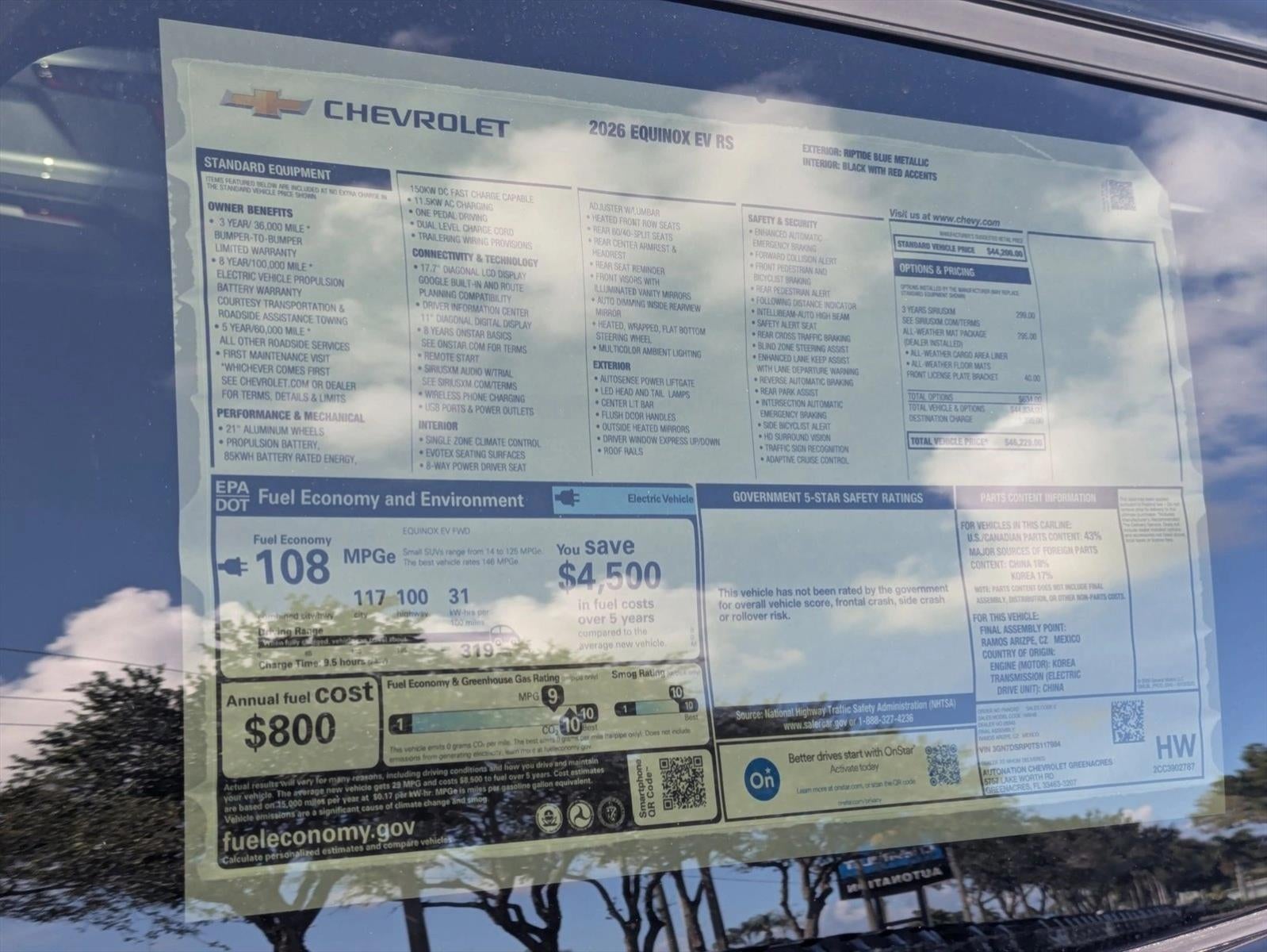 2026 Chevrolet Equinox EV RS