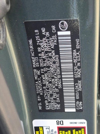 2024 Lexus ES 350 ES 350
