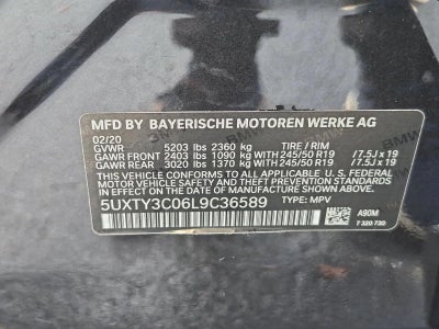 2020 BMW X3 sDrive30i
