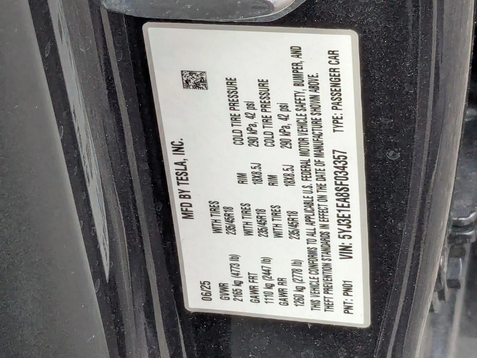 2025 Tesla Model 3 Long Range